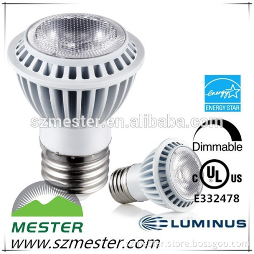 ul cul energy star 7w 120v 2700k dimmable par16 led lamp